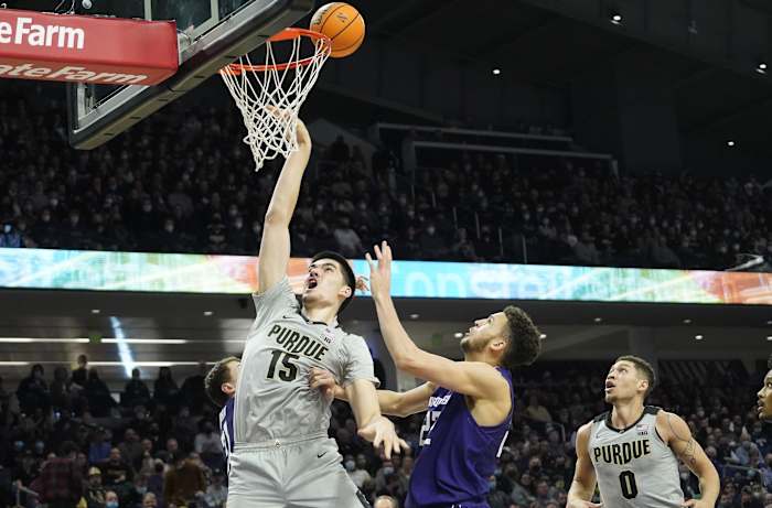 Zach Edey vs Northwestern